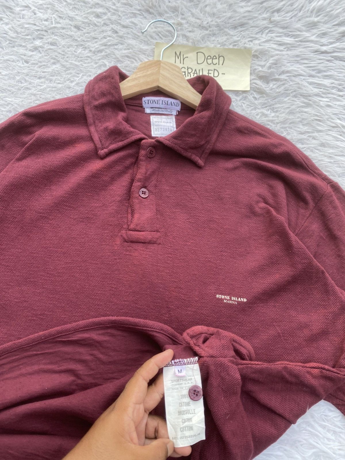 Stone Island Vintage Stone Island Marina Polo Shirt from SS 1995 Size US M / EU 48-50 / 2 - 14 Thumbnail