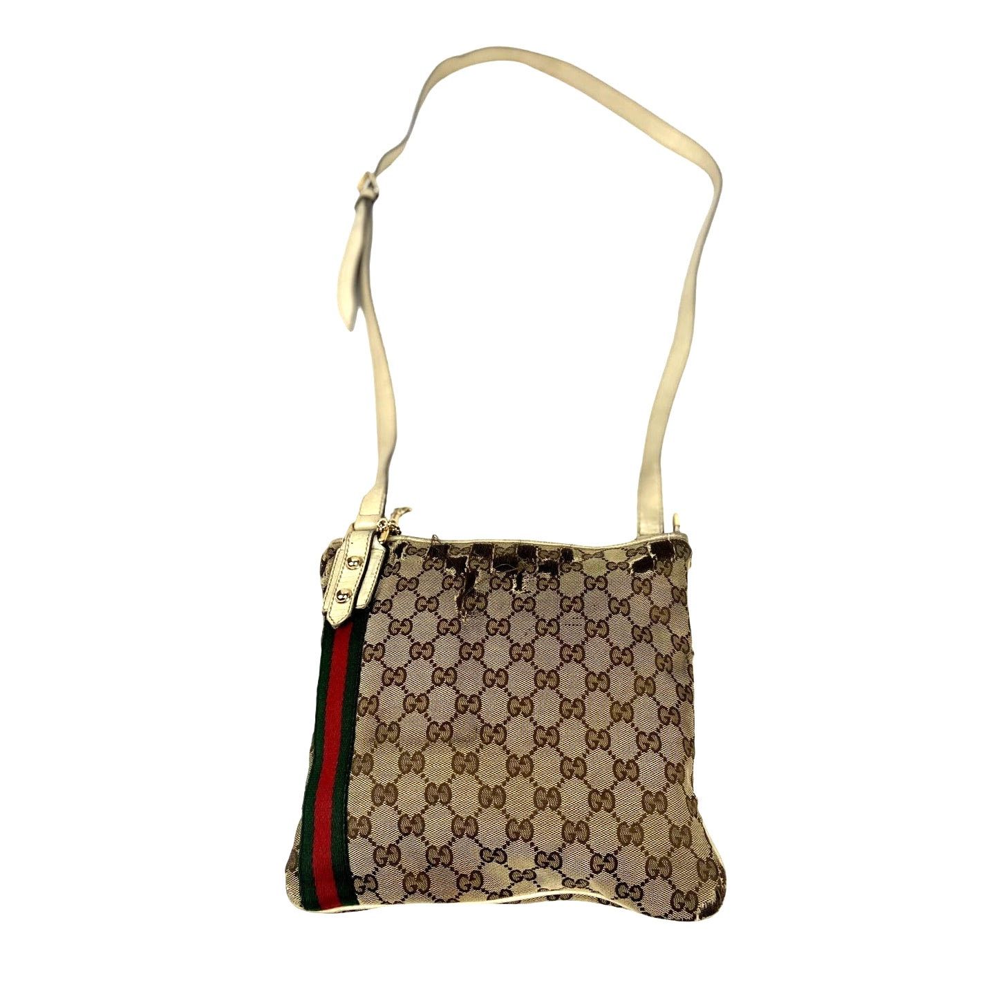 Gucci Gucci Brown GG Canvas Jolicoeur Crossbody Bag Size ONE SIZE - 1 Thumbnail