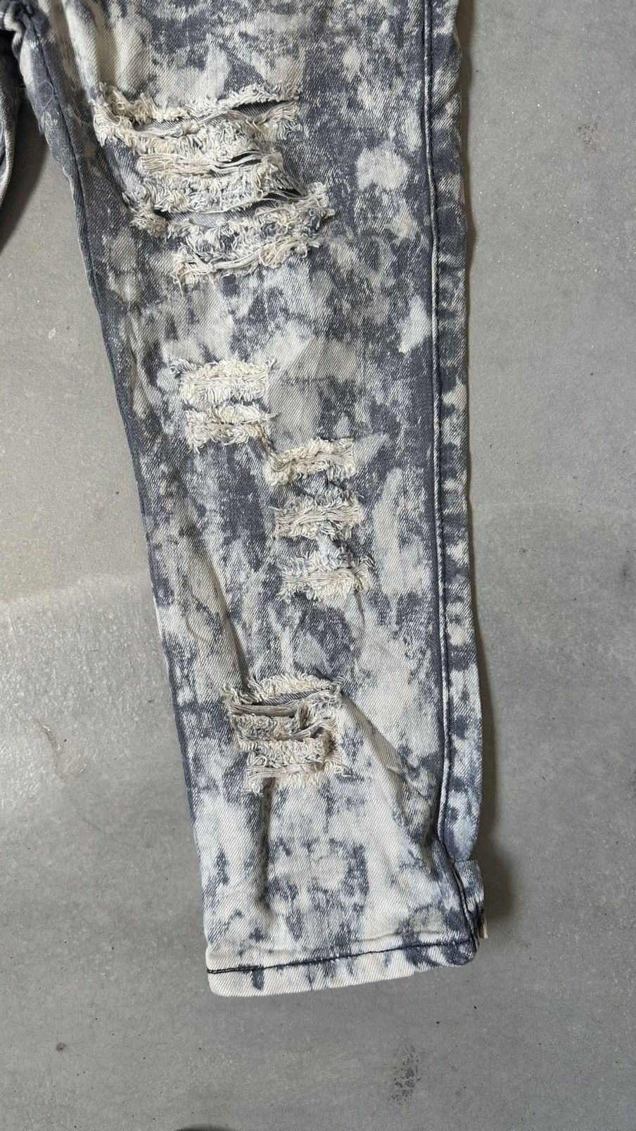 Japanese Brand ACID WASH DENIM PANT Size US 30 / EU 46 - 3 Thumbnail