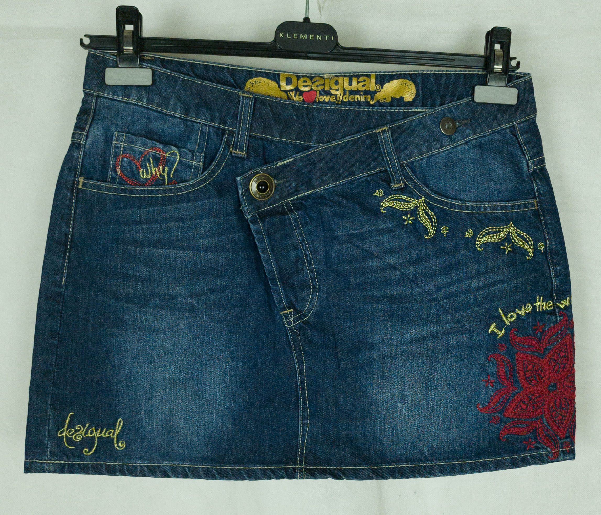 Desigual Desigual womens skirt denim cotton size 40 Size 27" / US 4 / IT 40 - 4 Thumbnail