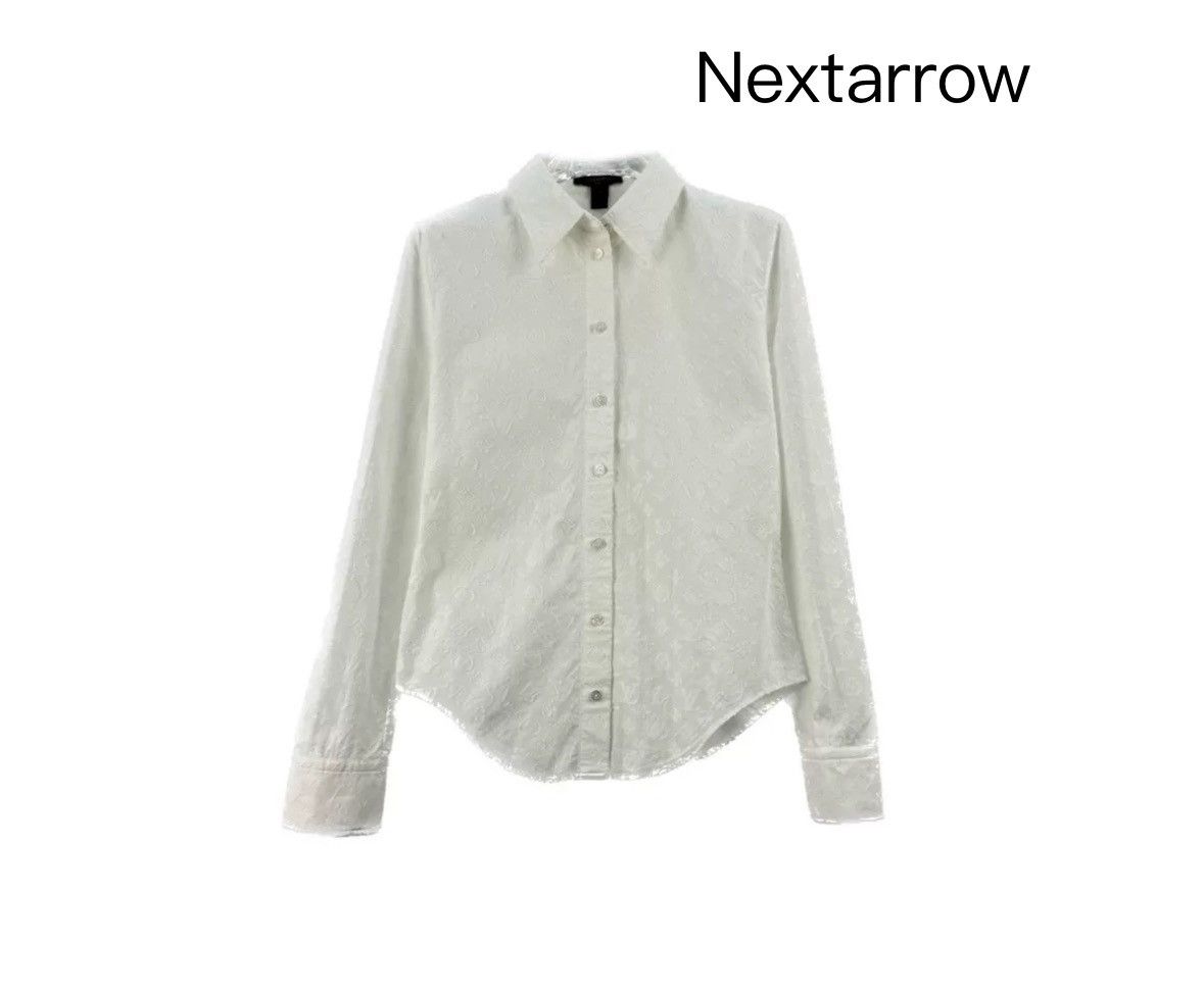 Louis Vuitton Louis Vuitton White shirt with classic logo shirt Size US S / EU 44-46 / 1 - 1 Thumbnail
