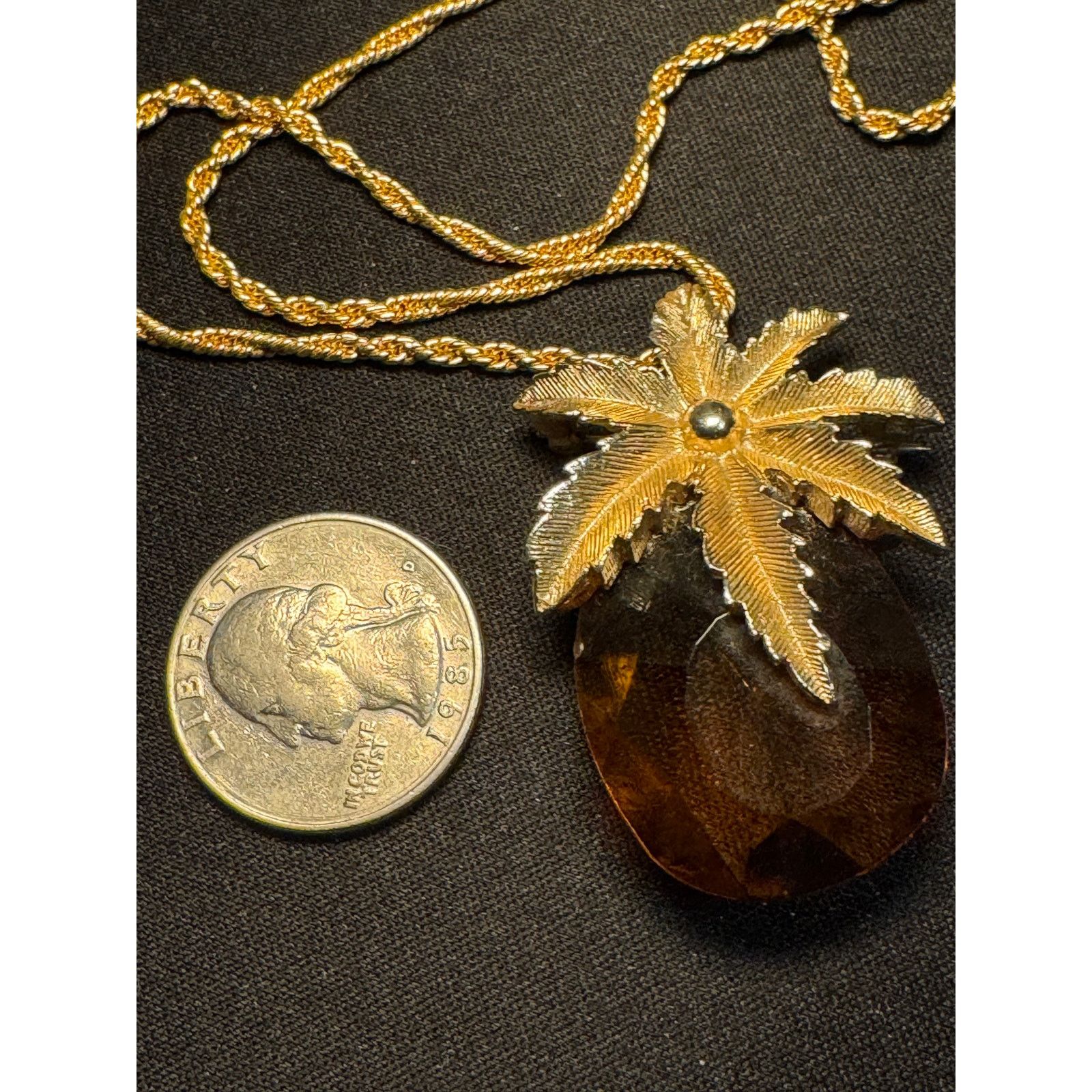 Other Sarah Coventry Autumn Haze Pineapple Necklace Gold Tone 20in Size ONE SIZE - 4 Thumbnail