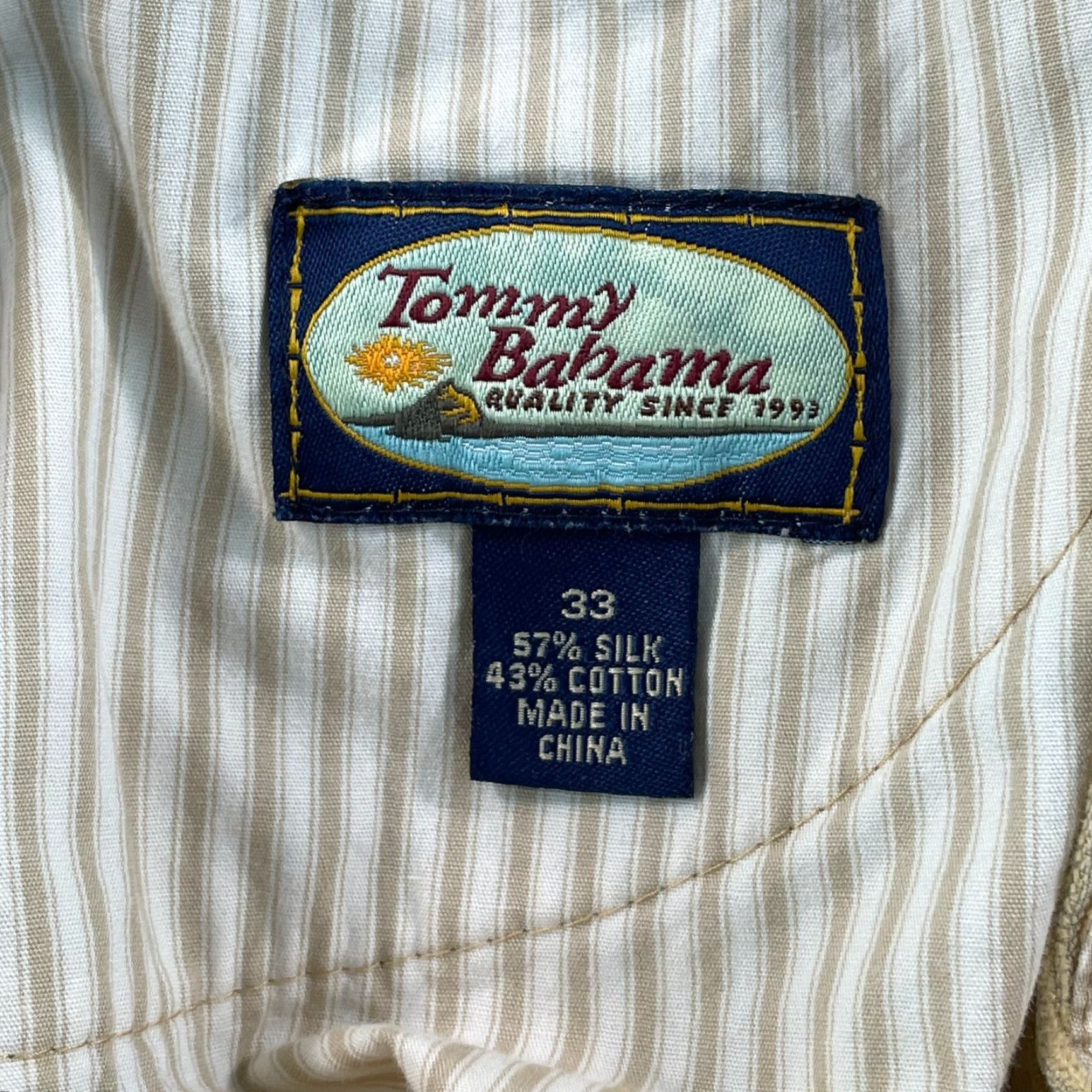 Tommy Bahama VINTAGE Tommy Bahama Corduroy Bermuda Shorts Men 32x9 Tan Silk Cotton Bermuda Beach 90s Mens Size US 38 / EU 54 - 2 Thumbnail