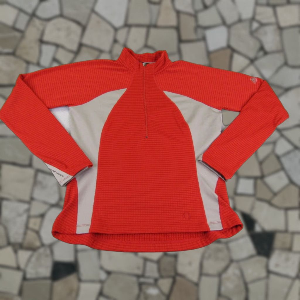 Nike VINTAGE Nike ACG Sweater Womens L Red Gray Sphere Half Zip Pullover Oregon Series Size L / US 10 / IT 46 - 1 Thumbnail