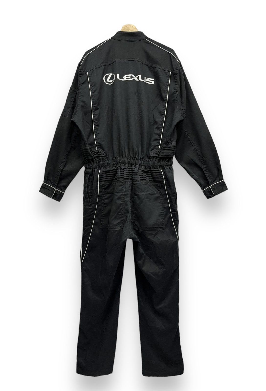 DA PUMP TOMO BLACK×BLACK B×B Coverall 🏁Vintage LEXUS TOM'S TOYOTA JAPAN Black Coverall Jumpsuit