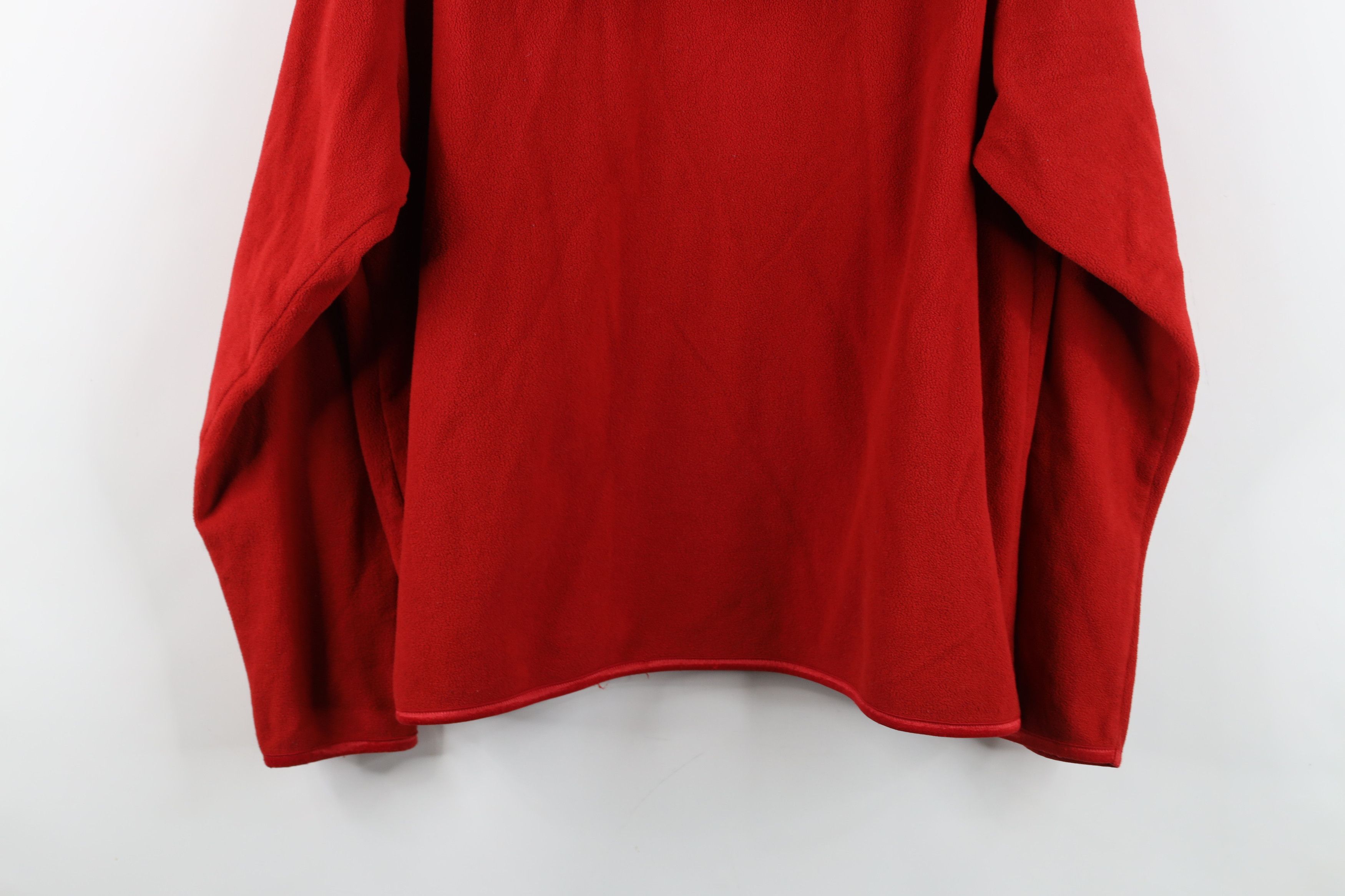 Nike Vintage Y2K Nike Spell Out Fleece Hoodie Sweatshirt Red Size XXL / US 16-18 / IT 52-54 - 14 Thumbnail