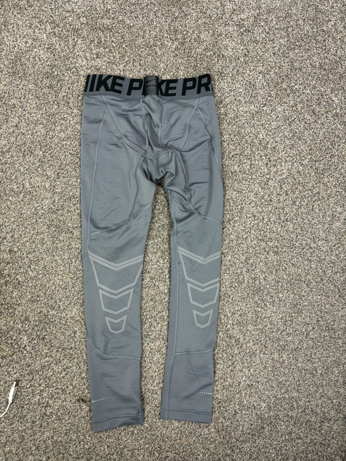 Nike Nike Pro Dri-Fit Men's Tights Size L 659806 Gray Size US 30 / EU 46 - 2 Thumbnail