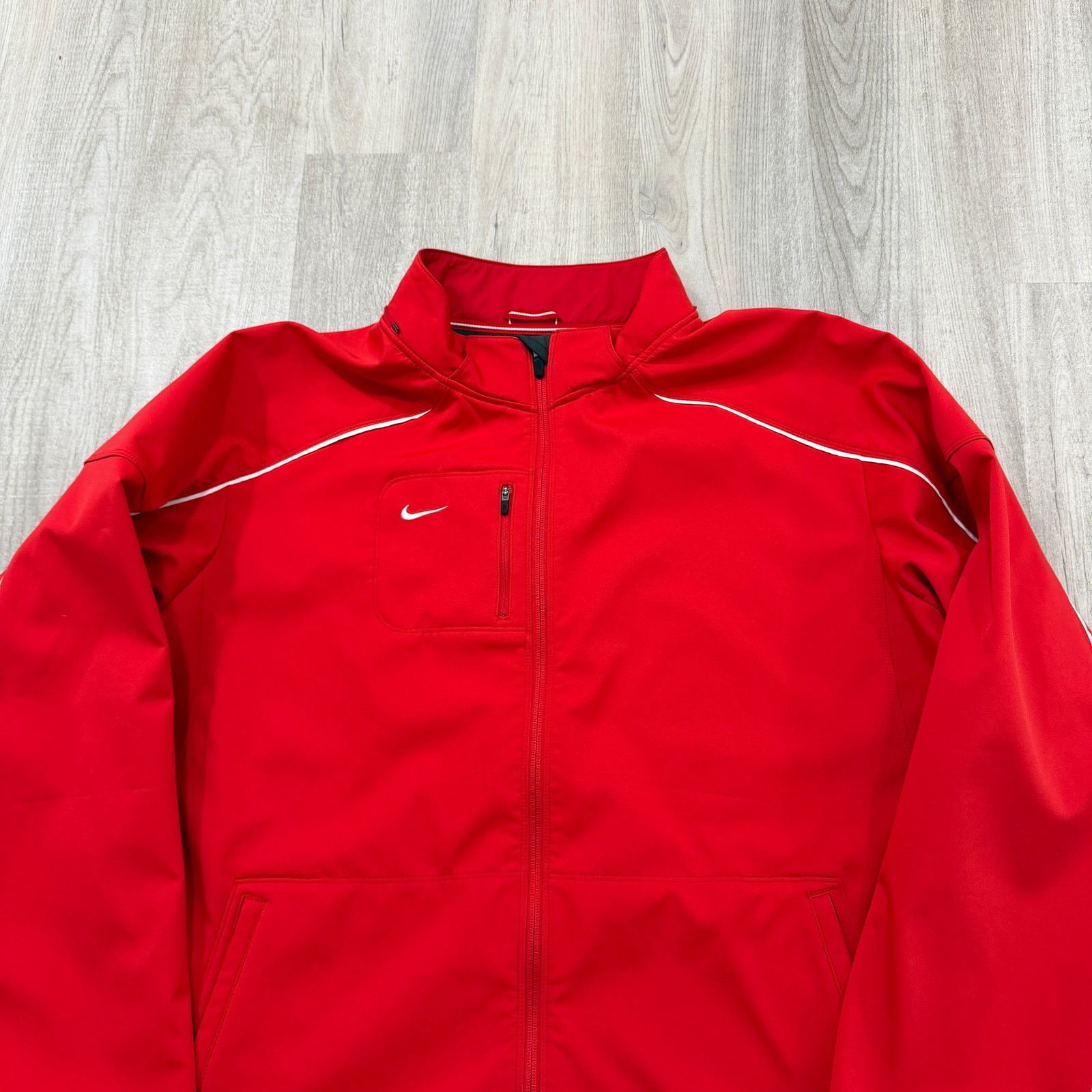 Nike Nike Soft Shell Jacket Men's 2XL Red Full Zip Outdoors Size US XXL / EU 58 / 5 - 2 Thumbnail