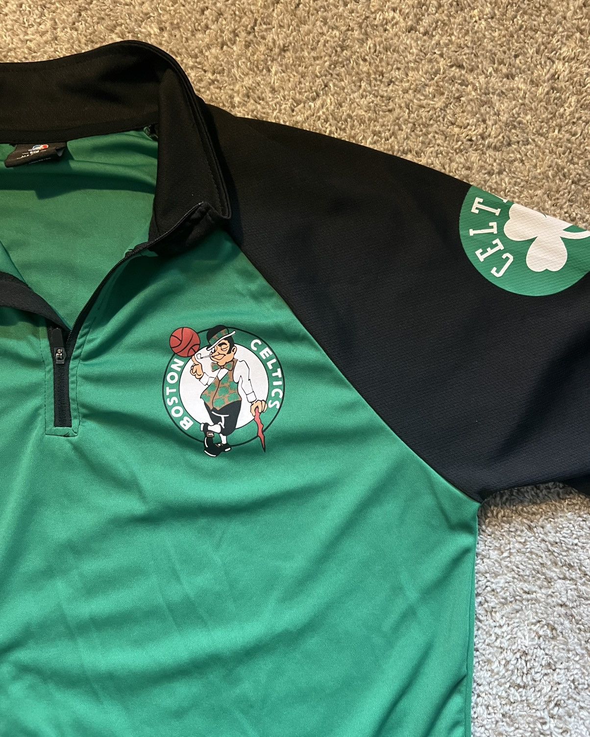 NBA Boston Celtics’ Nylon Logo Quarter Zip Size US M / EU 48-50 / 2 - 2 Thumbnail