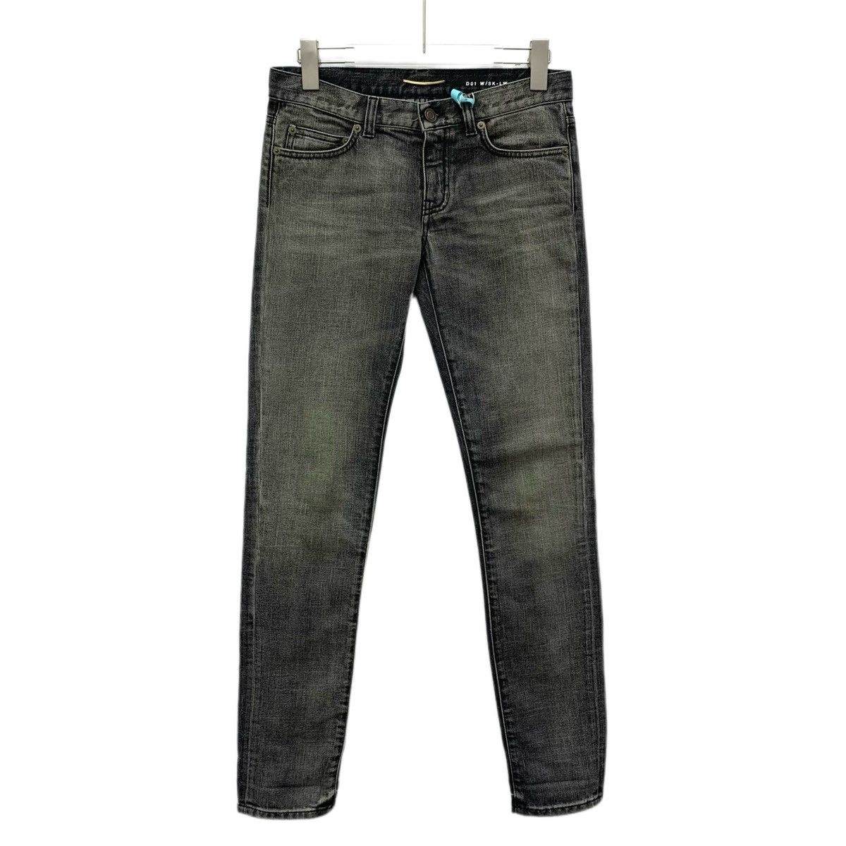 Yves Saint Laurent Yves Saint Laurent Grey Washed Cotton Denim Pants K26WX Size 25" / US 0 / IT 36 - 1 Thumbnail
