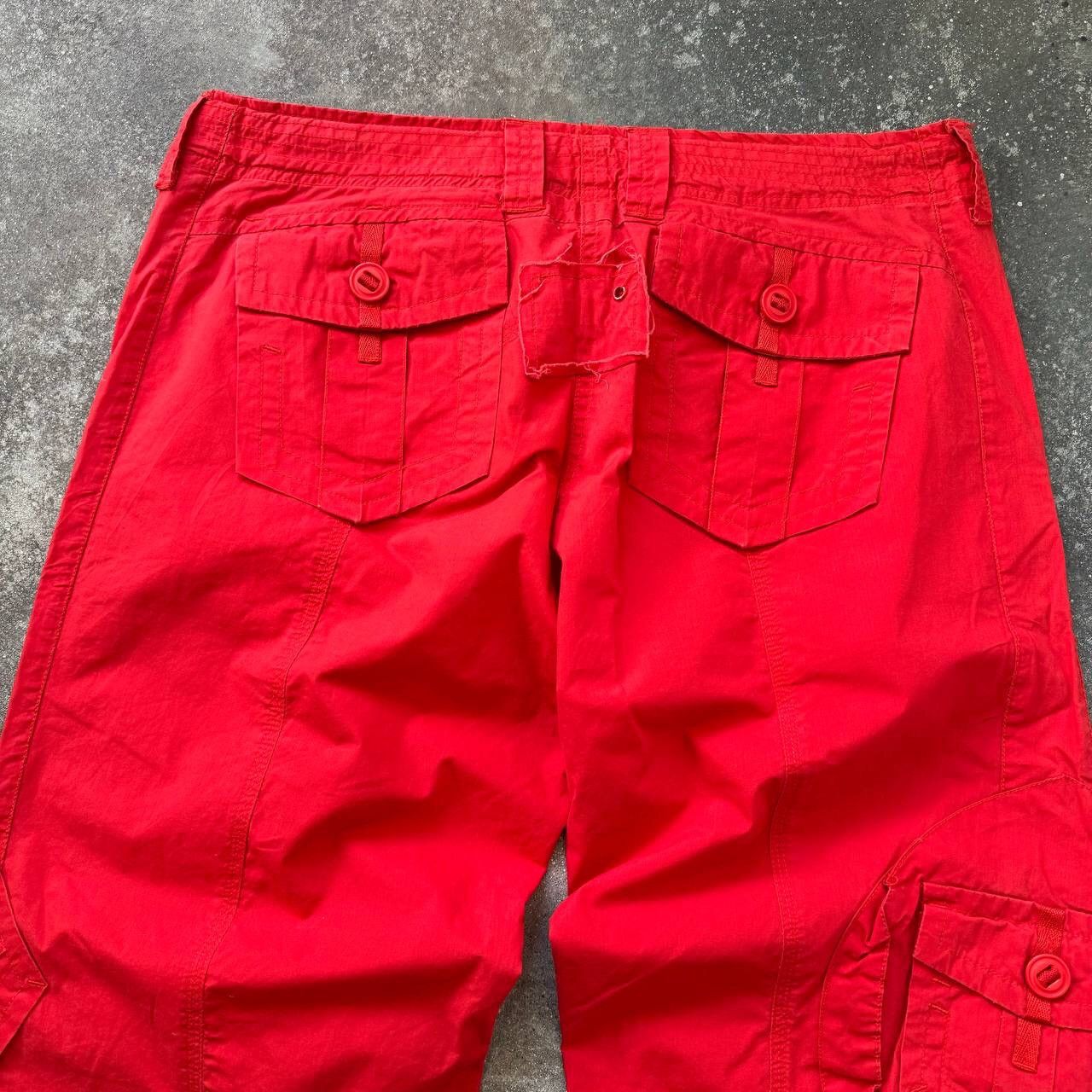 20471120 Japanese Style Vintage Multi pocket Cargo Parachute Pants Size 29" - 11 Thumbnail