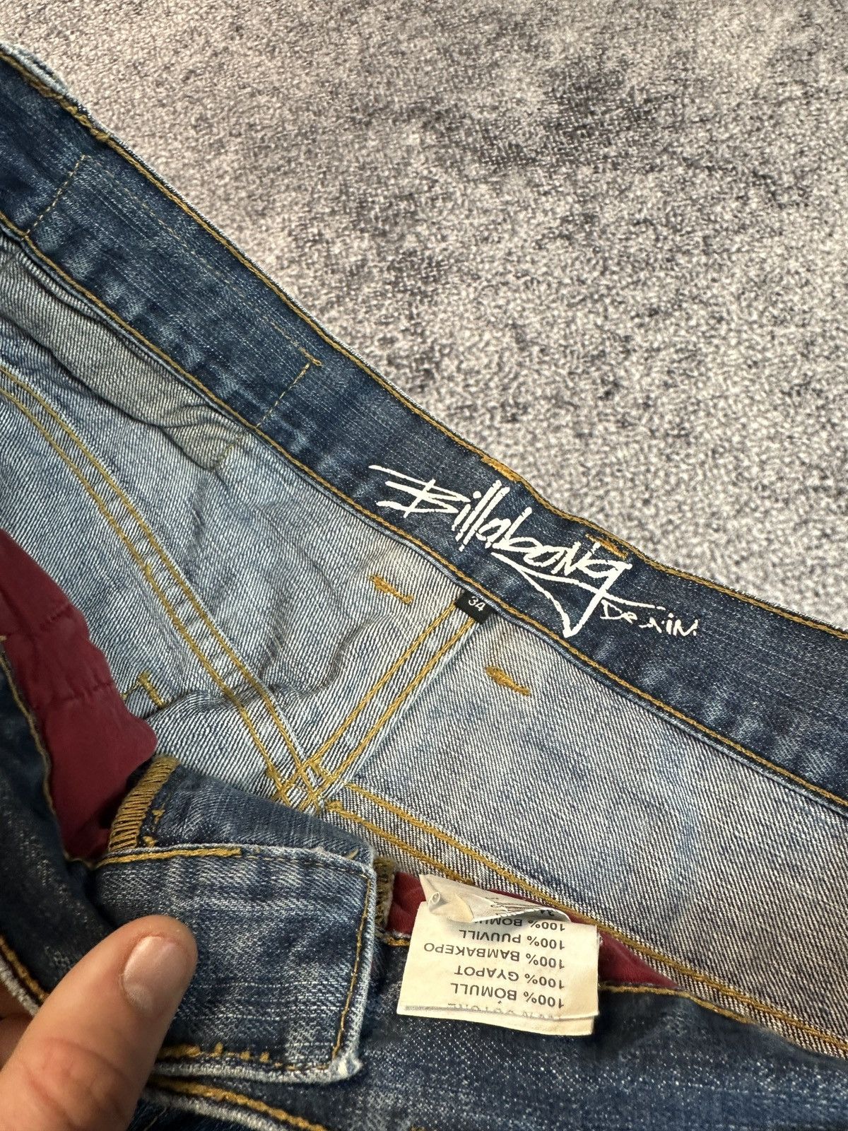 Billabong × Vintage Y2K Vintage Billabong Denim Shorts Rap Baggy Streetwear L Size US 34 / EU 50 - 5 Thumbnail