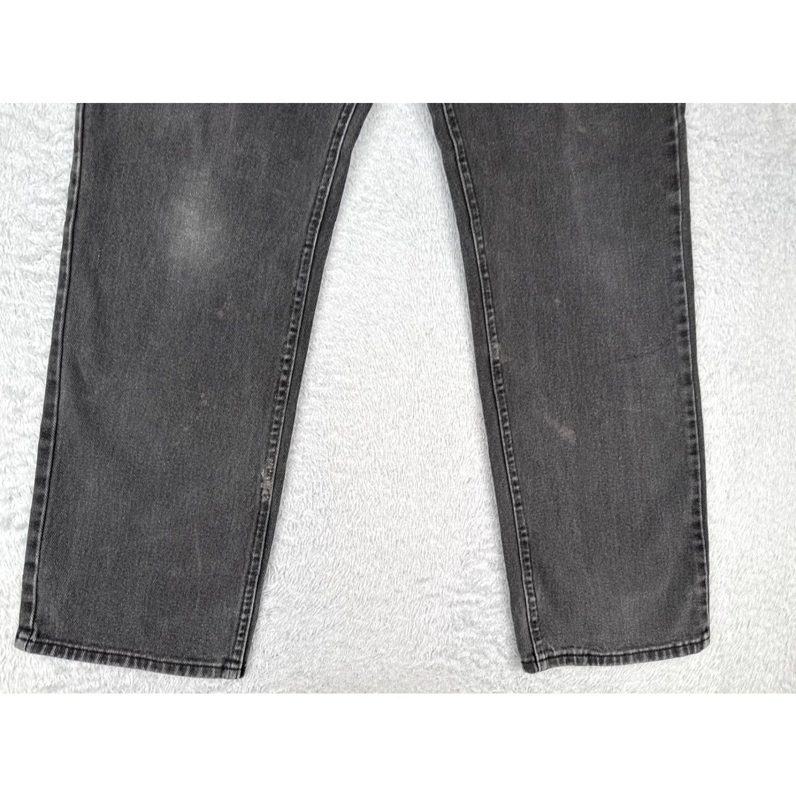 Lee VINTAGE Lee Jeans Men 34 Black Denim 90's 100% Cotton Straight Leg 34x30 Left? Right? 5-Pocket Mens Size US 34 / EU 50 - 2 Thumbnail