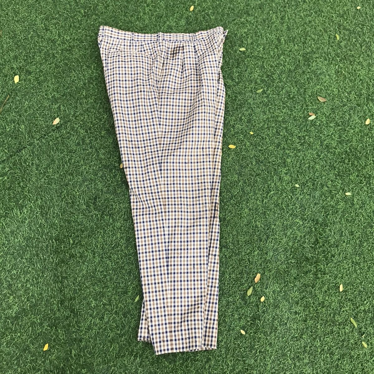 Aquascutum × Other UK × Vintage Aquascutum of london Winster Club Check Trouser Long Pants Size US 34 / EU 50 - 19 Thumbnail