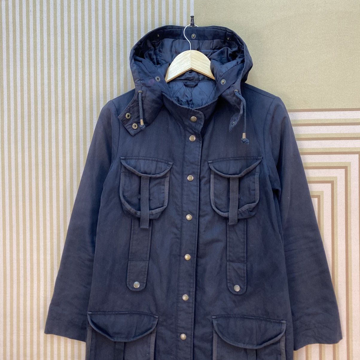 Zara 🫶Zara Style Utility Parka Button Down Multi Pocket Jacket Size S / US 4 / IT 40 - 3 Thumbnail