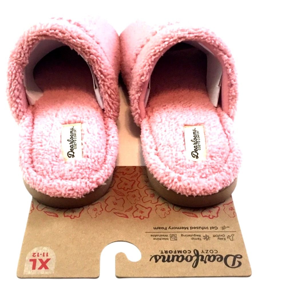 Other Dearfoam Cozy Comfort Slippers Pink Terry NWT Size XL 11-12 Size US 11 / IT 41 - 1 Thumbnail