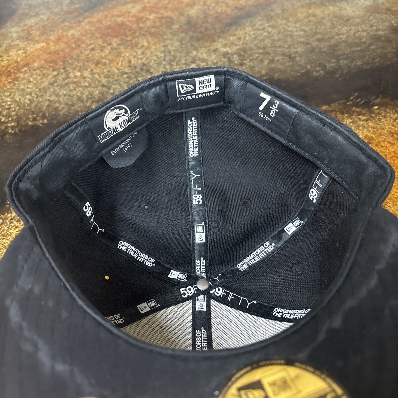New Era Mortal Kombat Hat New Era Fitted Finish Him Size 7 3/8 Rare Size ONE SIZE - 9 Thumbnail