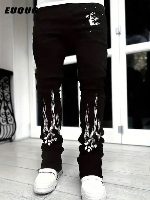 Japanese Brand × Vintage Washed Stacked Distressed Ripped Skinny Jeans Size US 32 / EU 48 - 4 Thumbnail