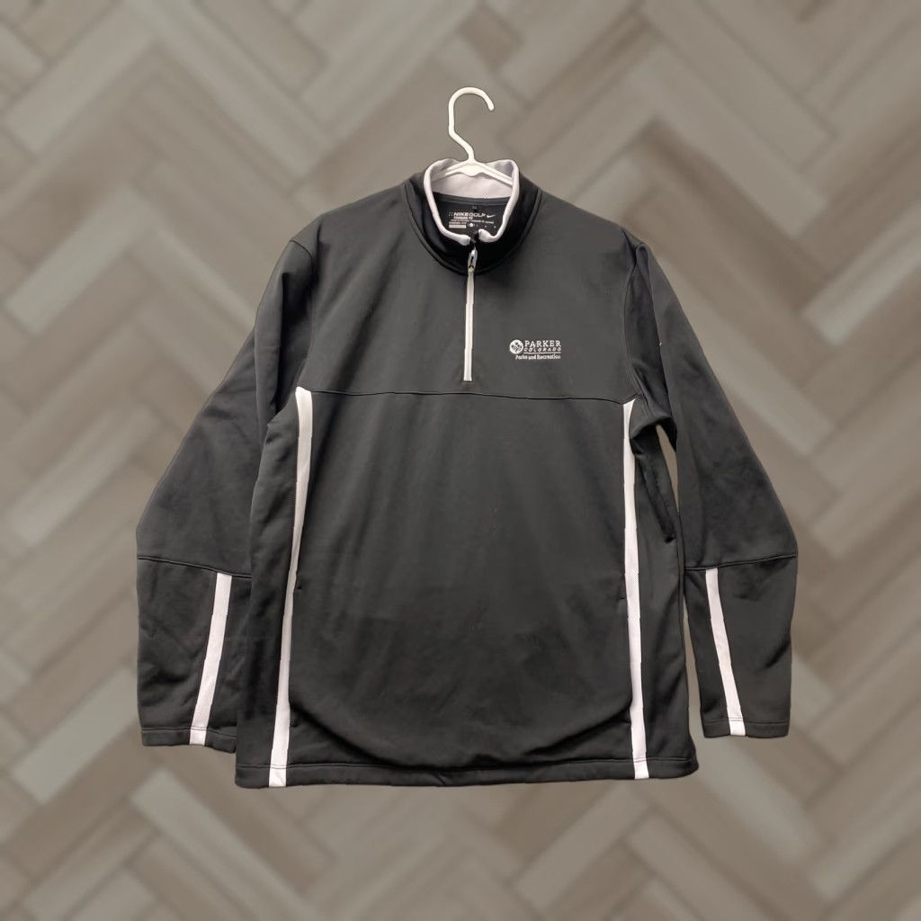 Nike Nike 1/2 Zip Fleece Jacket Long Sleeve Outdoor Men's L Black Outdoor/ 52-67 Size US L / EU 52-54 / 3 - 1 Thumbnail