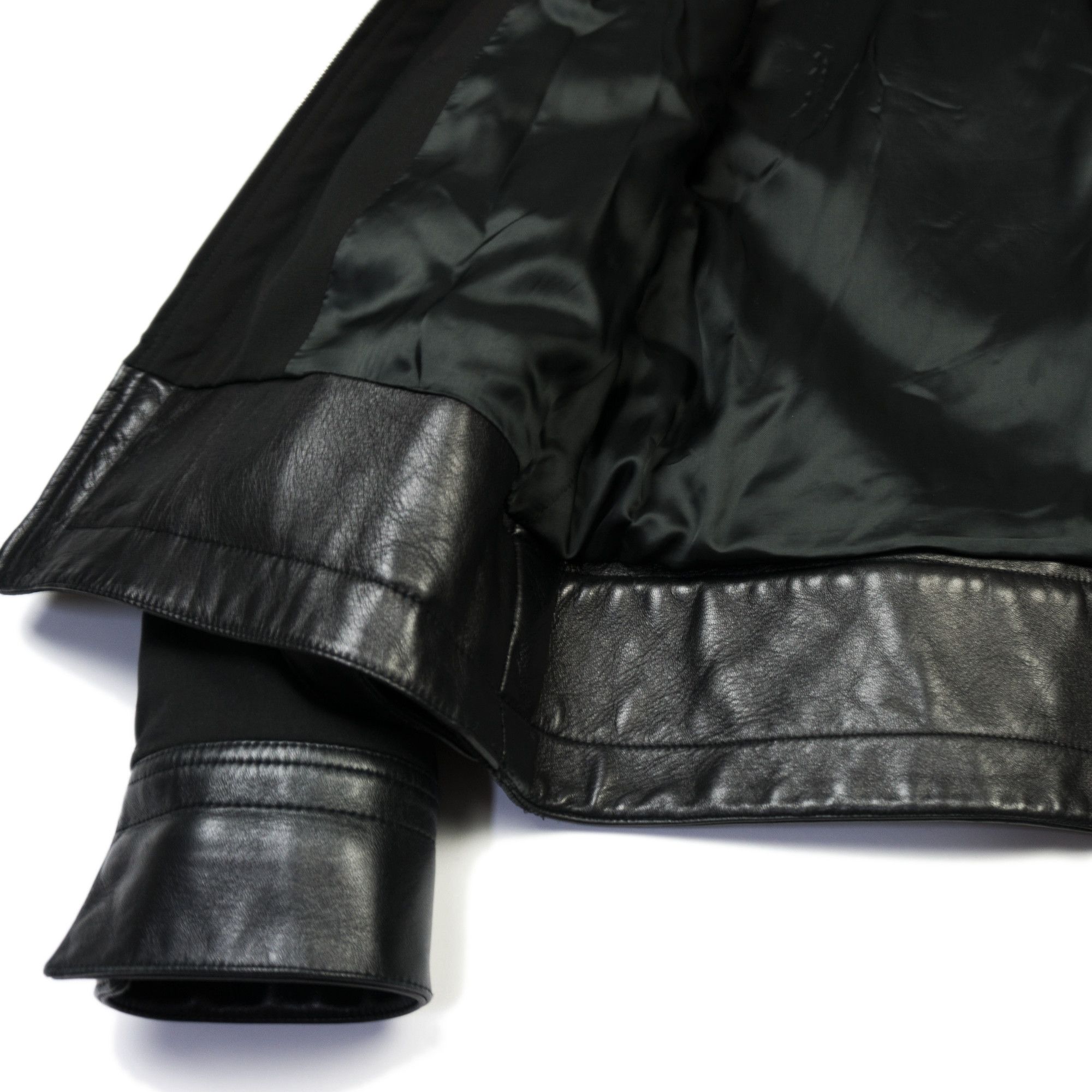 Dior × Hedi Slimane Dior Homme AW02 "Reflexion" Leather Detail Jacket Size US M / EU 48-50 / 2 - 3 Thumbnail