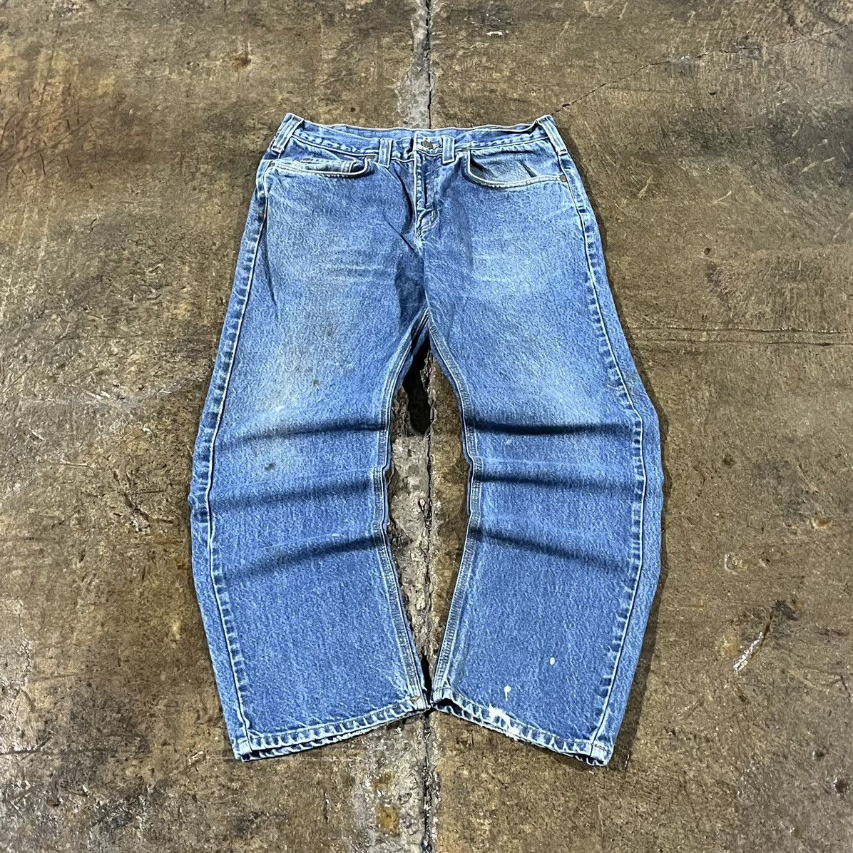 Carhartt × Vintage Crazy Vintage Y2K Carhartt Jeans Workwear Skater Essential Size US 32 / EU 48 - 2 Thumbnail