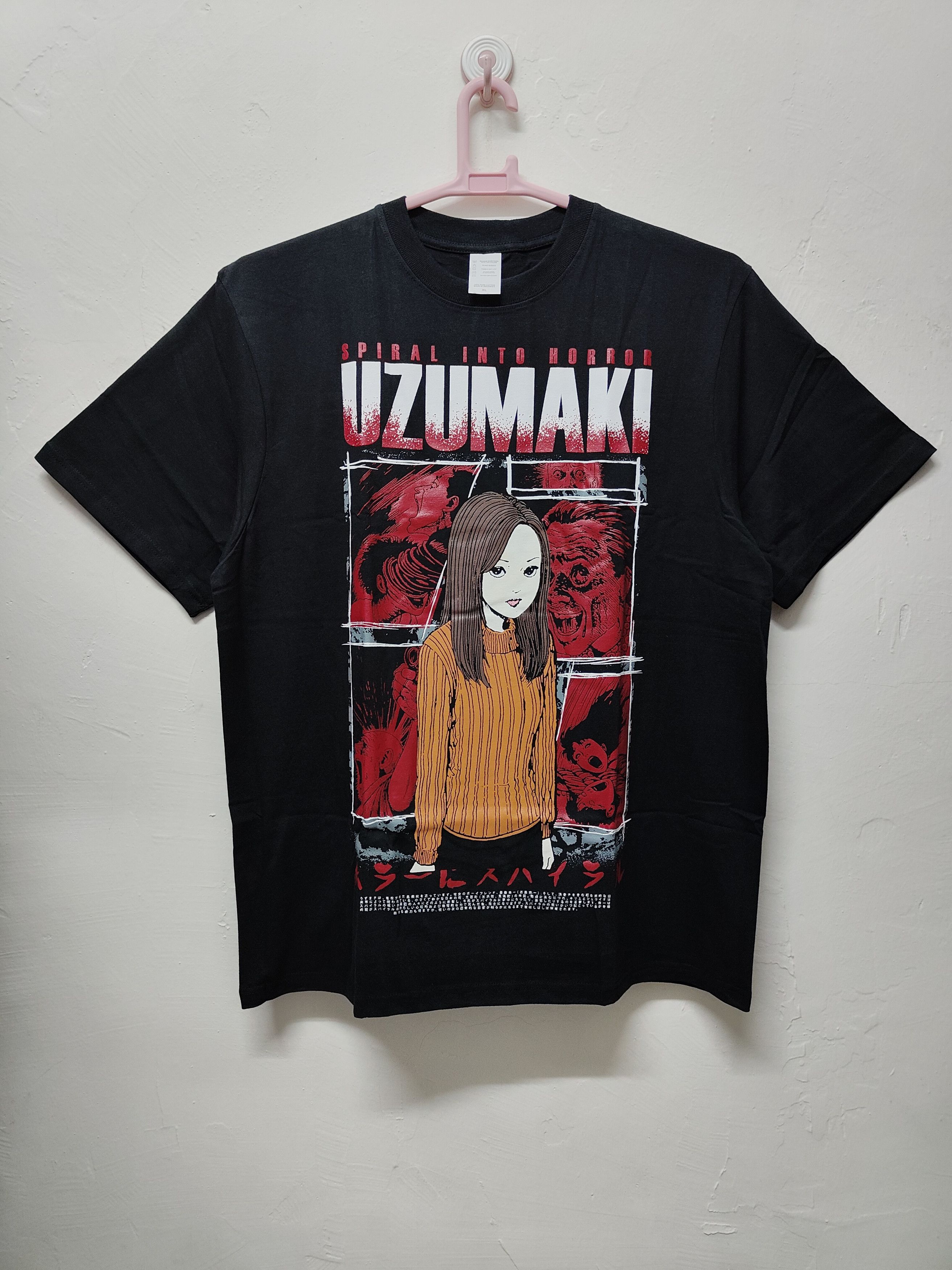 image of Anima Uzumaki Kirie Goshima T-Shirt in Black, Men's (Size XL)