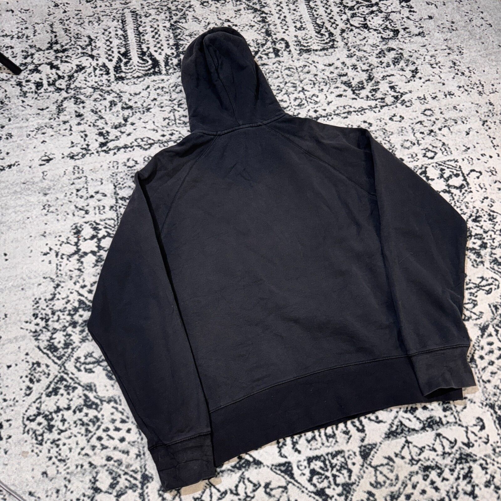Nike × Vintage Nike Black Cotton Hoodie Size XL Y2k 90s Center Swoosh Size US XL / EU 56 / 4 - 16 Thumbnail