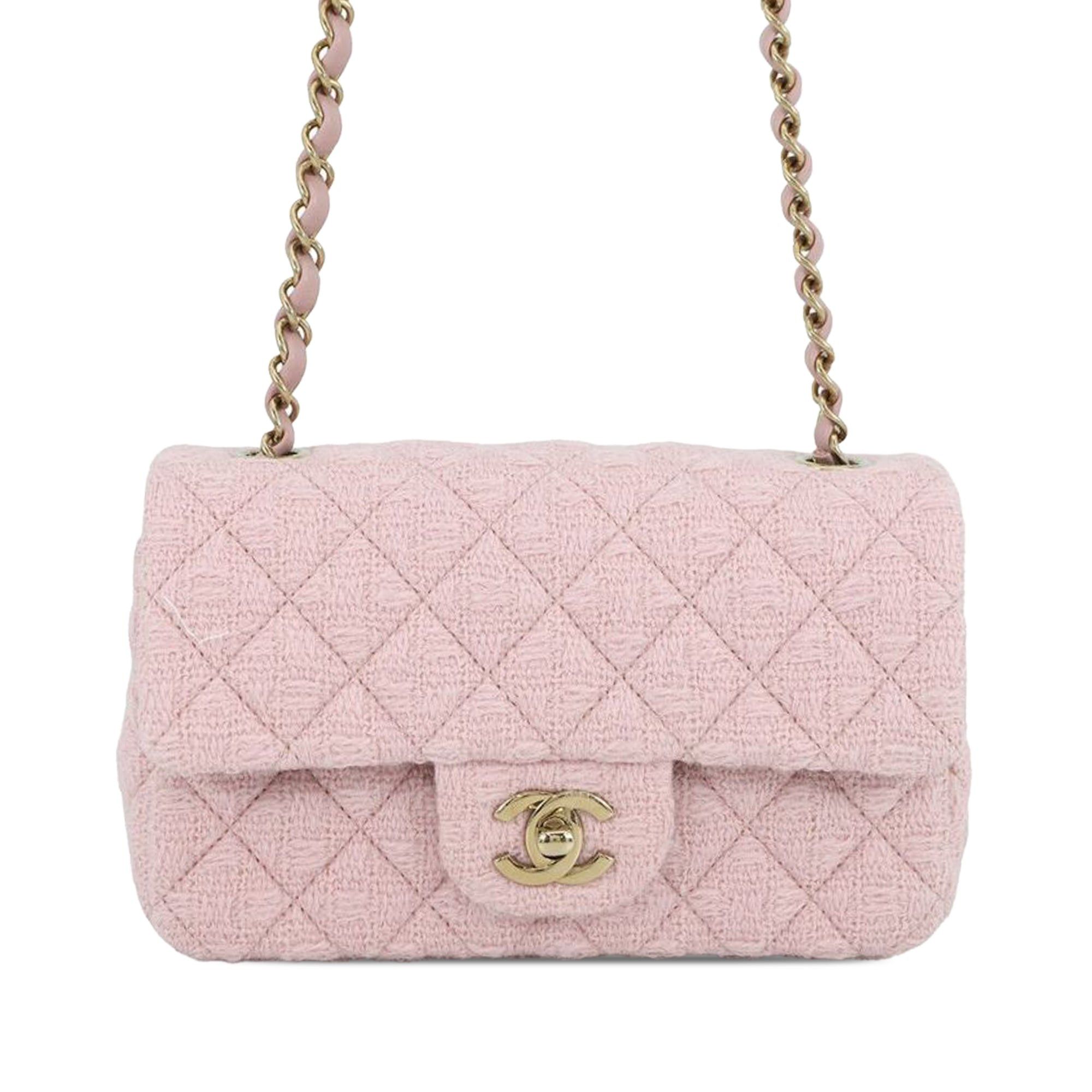 Chanel Mini Classic Rectangular Tweed Single Flap Size ONE SIZE - 1 Thumbnail