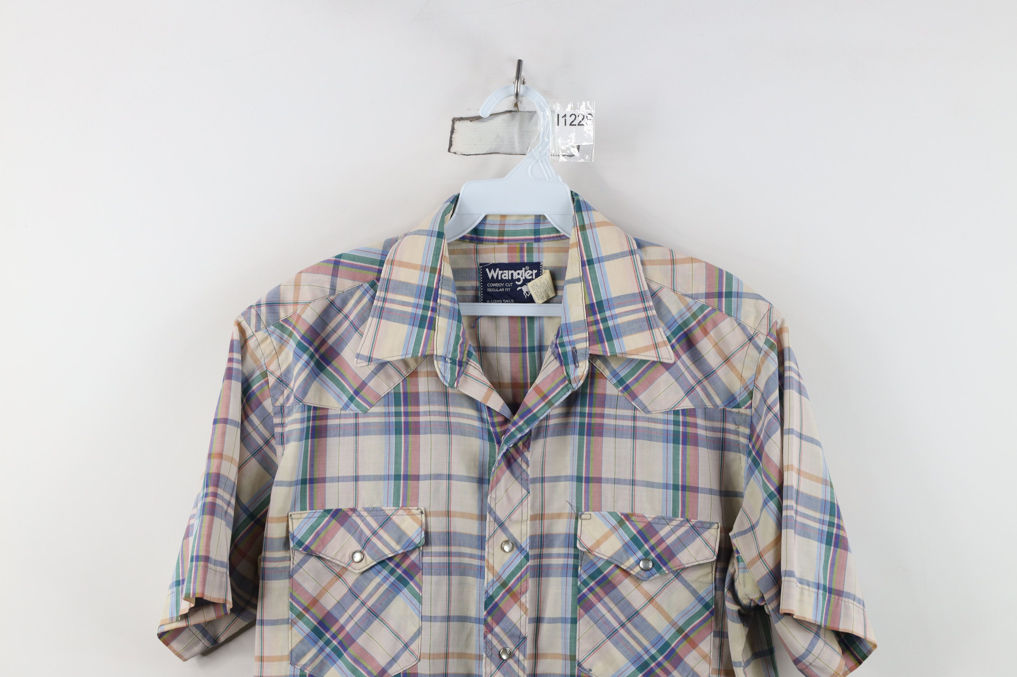 Wrangler Vintage 80s 90s Wrangler Snap Button Shirt Short Sleeve USA Size US M / EU 48-50 / 2 - 2 Thumbnail