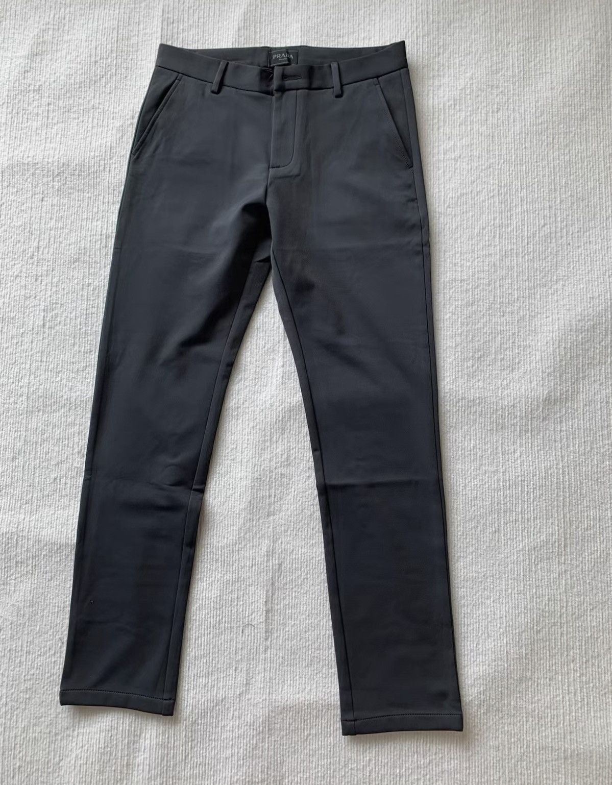 PRADA Triangle Logo Tailored Pants