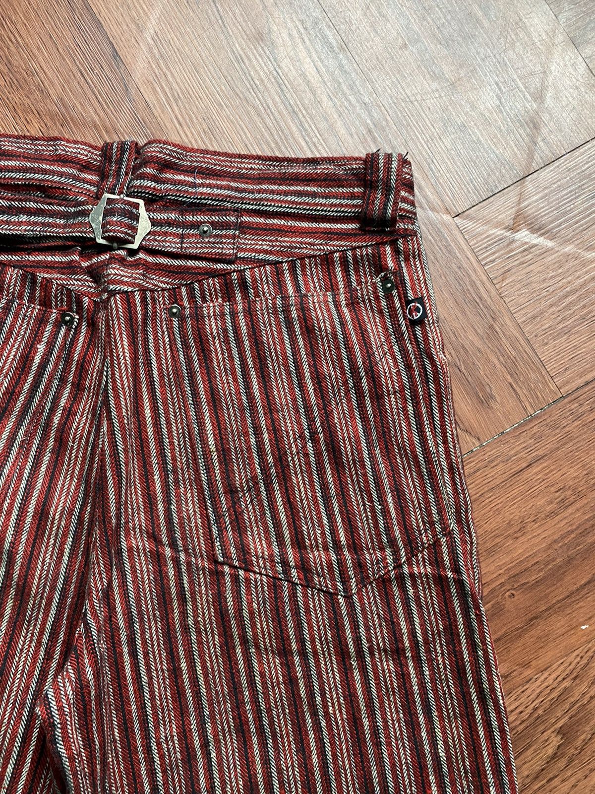 If Six Was Nine × Japanese Brand Hot Legs Stripe Pants Size US 33 - 8 Thumbnail