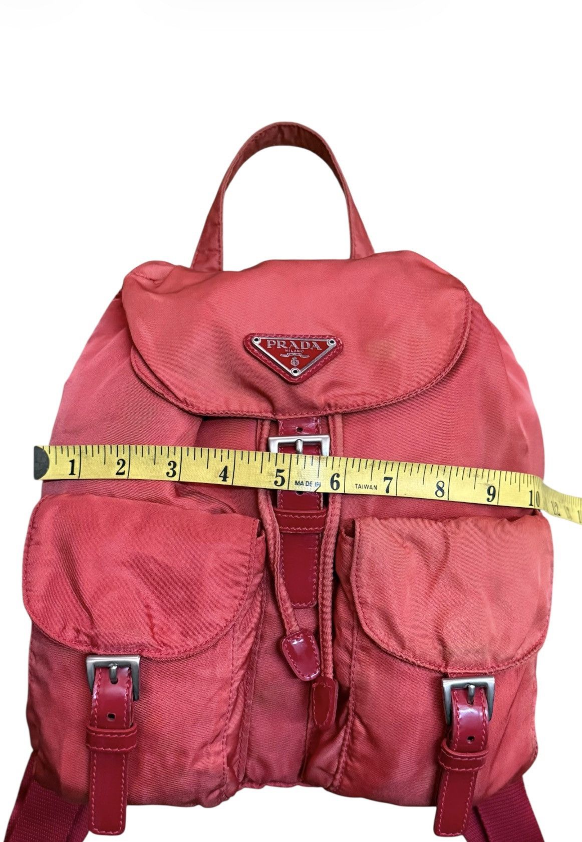 Prada Prada Red Nylo Tessuto Bagpack Vintage Size ONE SIZE - 4 Thumbnail