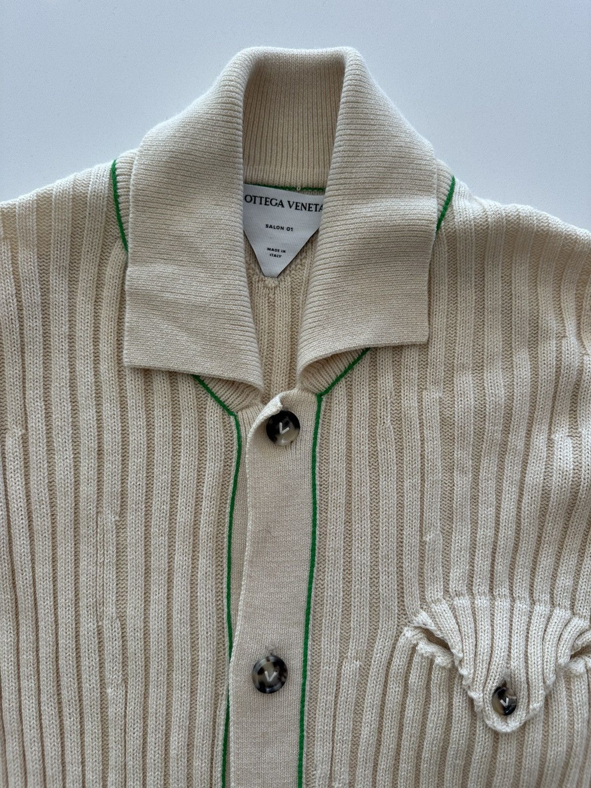 Bottega Veneta Bottega Veneta Ribbed Cardigan Size US M / EU 48-50 / 2 - 3 Thumbnail