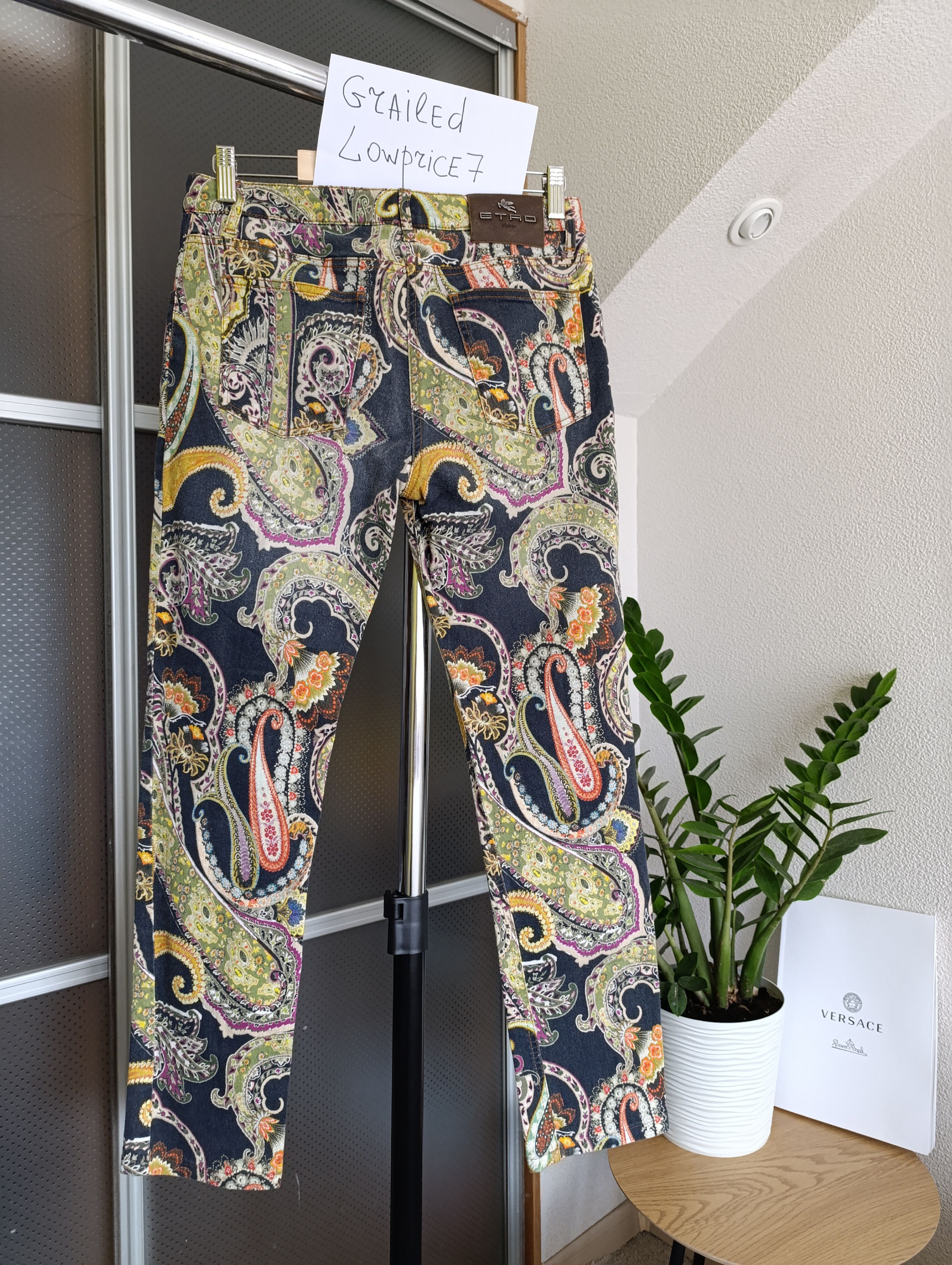 Designer × Etro Etro pailsey high-rise slim jeans floral print Size 29" - 17 Thumbnail