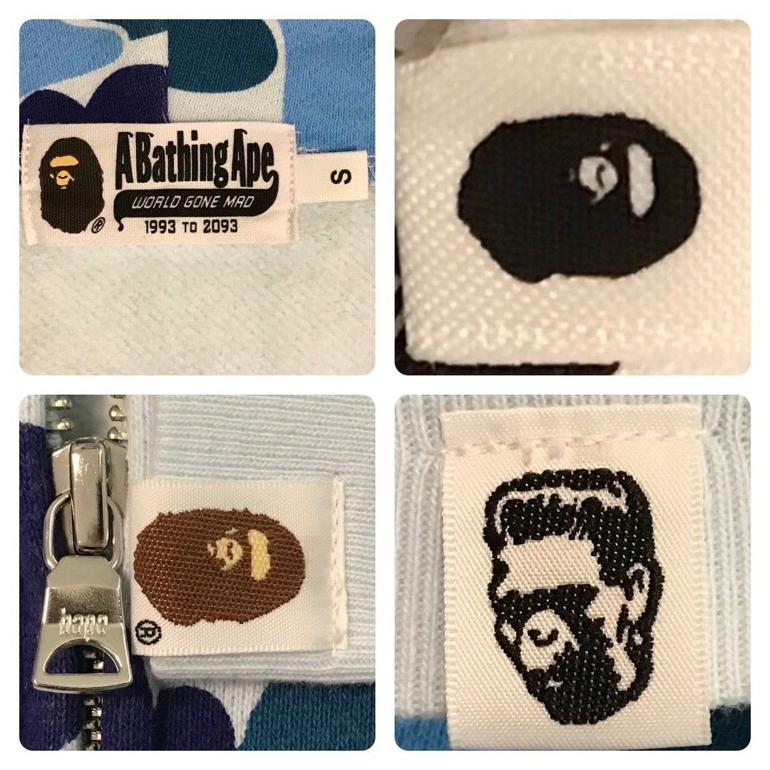 BAPE ABC camo Blue shark full zip hoodie a bathing ape PONR