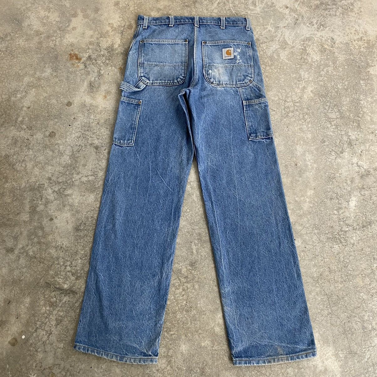 Carhartt Vintage Carhartt Faded Blue Carpenter Work Denim Jeans Size US 32 / EU 48 - 16 Thumbnail