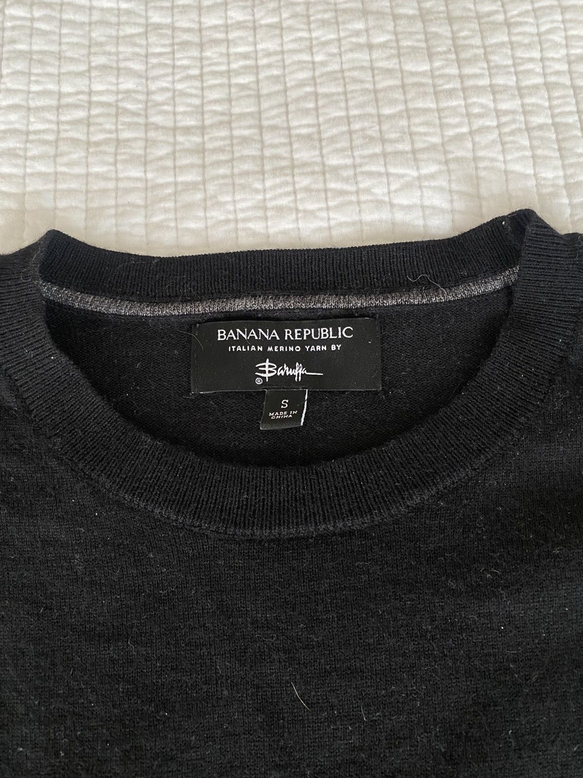 Banana Republic Black Merino Wool Sweater Size US S / EU 44-46 / 1 - 2 Thumbnail