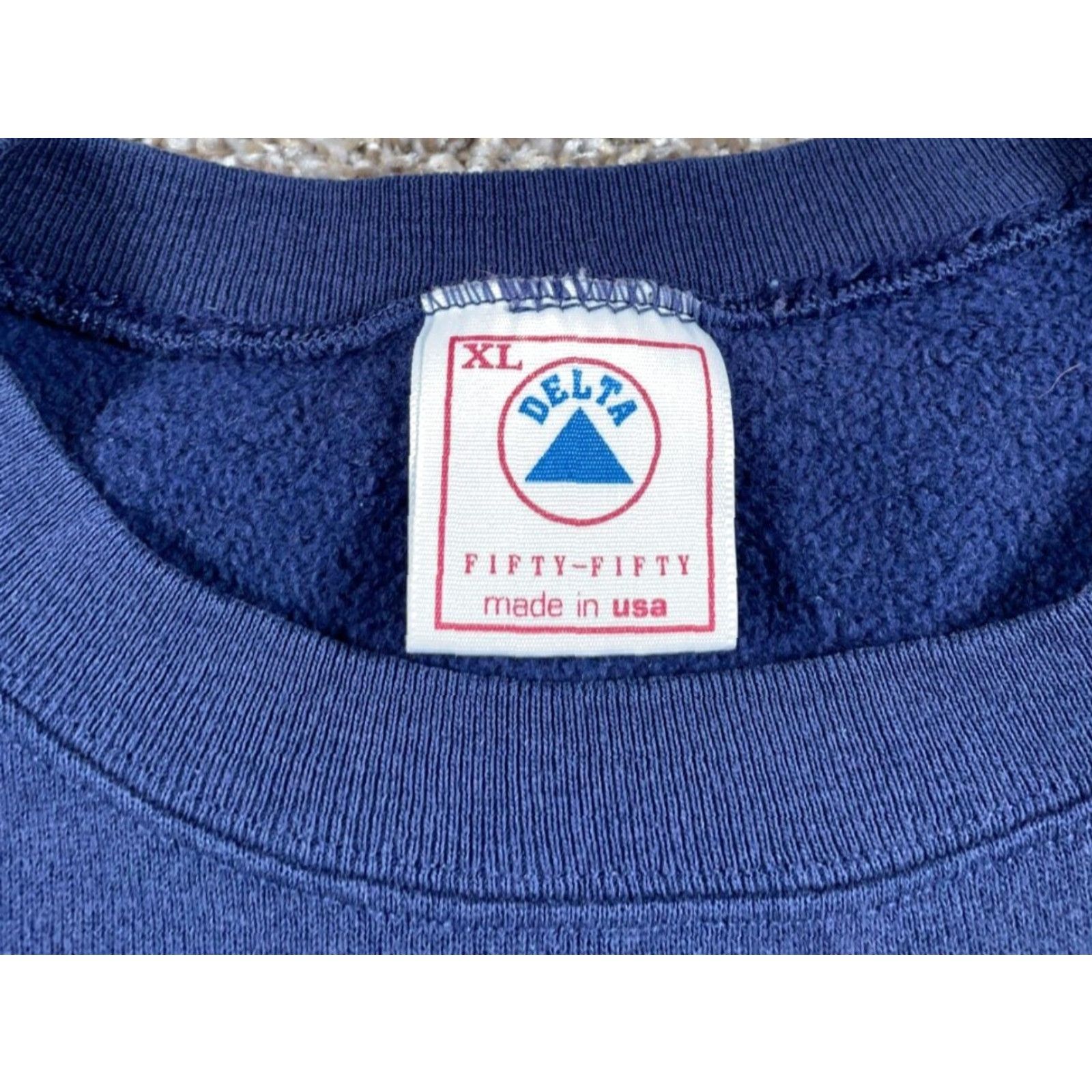 Delta VTG Delta Bahamas Embroidered Sail Boat Sweatshirt Adult XL Blue Nautical 50/50 Size US XL / EU 56 / 4 - 4 Thumbnail