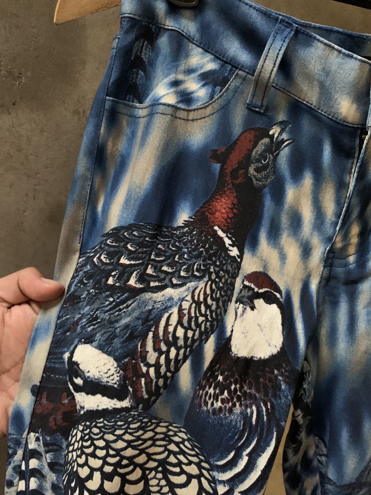 Designer × Vintage y2k Bongo Graphic Peacock Pants Size 28" / US 6 / IT 42 - 5 Thumbnail