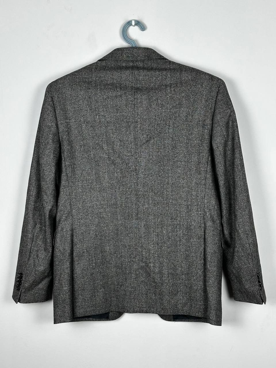 Tagliatore Tagliatore Virgin Wool Grey Checkered Blazer Made In Italy Size 52R - 8 Thumbnail