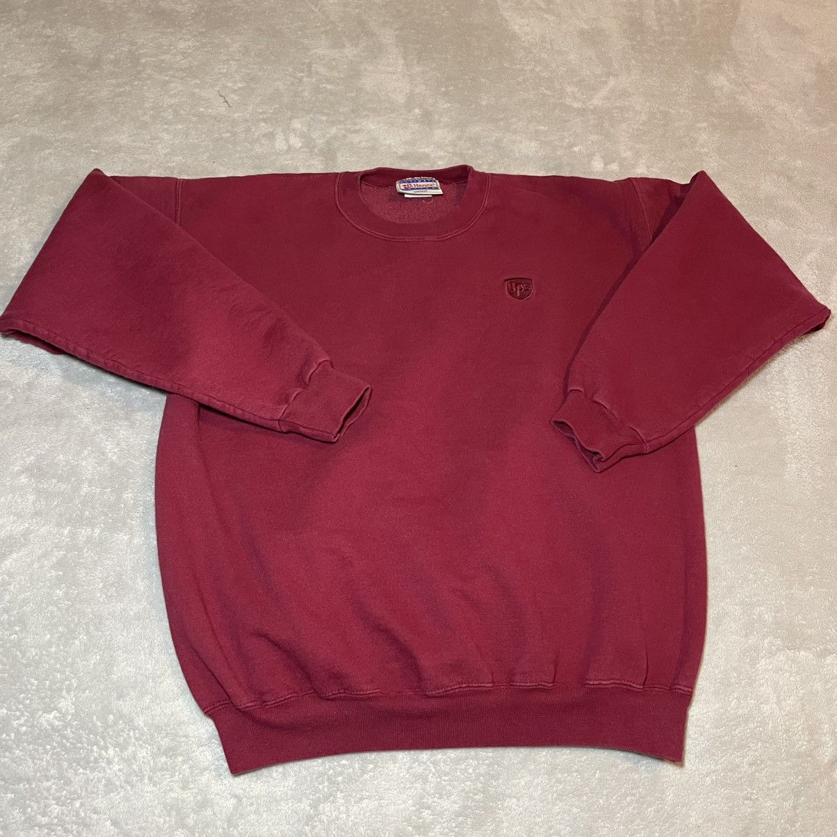 Hanes Vintage 90s Hanes UPS Sweatshirt Mens Medium Maroon Red Size US M / EU 48-50 / 2 - 1 Thumbnail