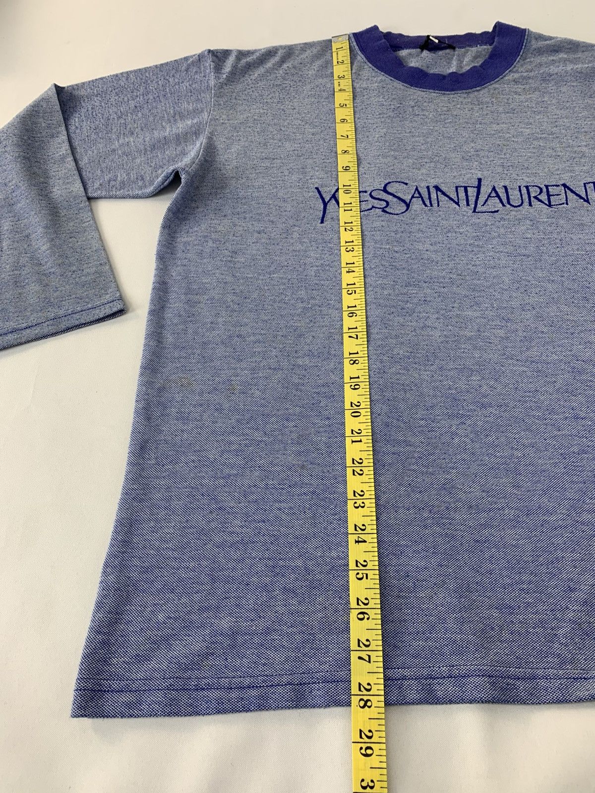 Yves Saint Laurent 90s Yves Saint Laurent Crewneck Longsleeve T-shirt Size US XL / EU 56 / 4 - 10 Thumbnail