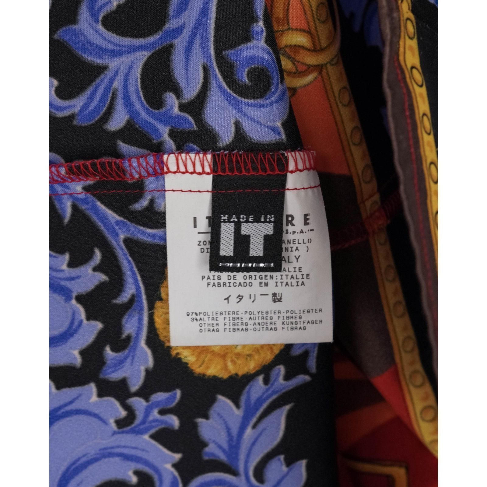 Versace Jeans Couture Versace jeans couture multicolor baroque chain print shirt Size L / US 10 / IT 46 - 13 Thumbnail