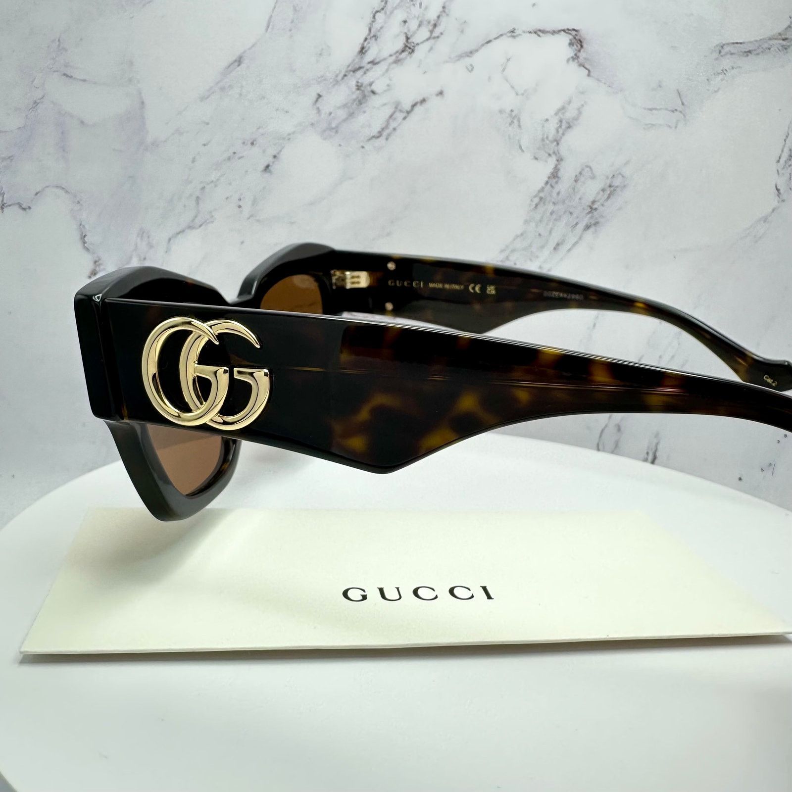Gucci New Gucci Sunglasses Brown Size ONE SIZE - 18 Thumbnail