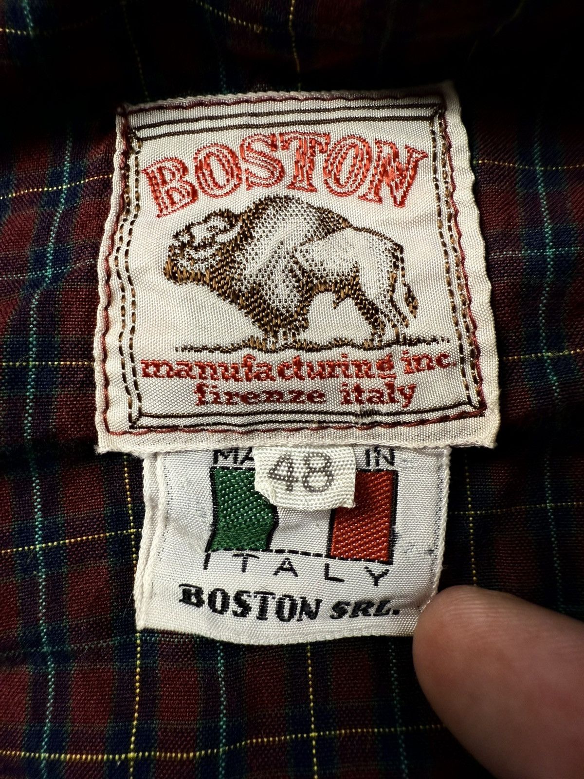 Boston Traders Boston Italy Workwear Bomber Jacket Plaid Zip Size M Size US M / EU 48-50 / 2 - 2 Thumbnail