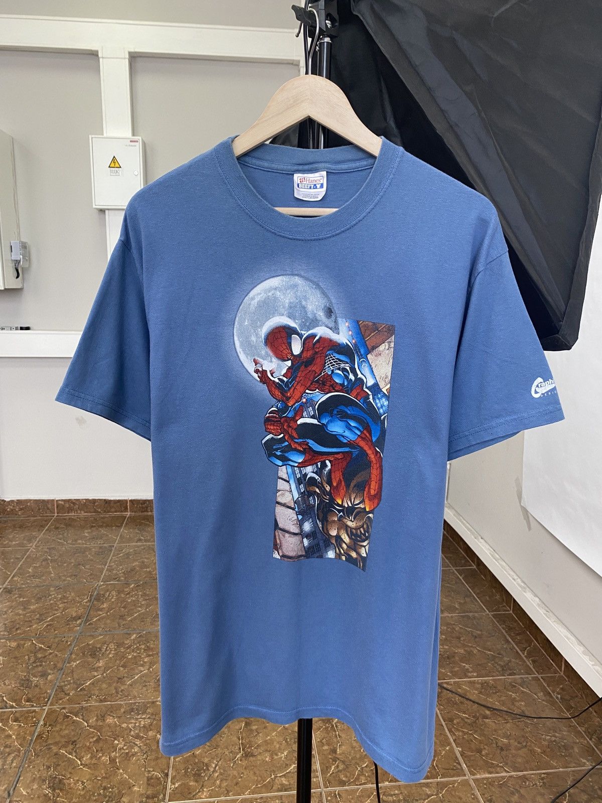 Marvel Comics × Vintage 🕷️🇺🇸 Vintage 2002 Spiderman Marvel Comics t-shirt Y2K Size US L / EU 52-54 / 3 - 1 Thumbnail