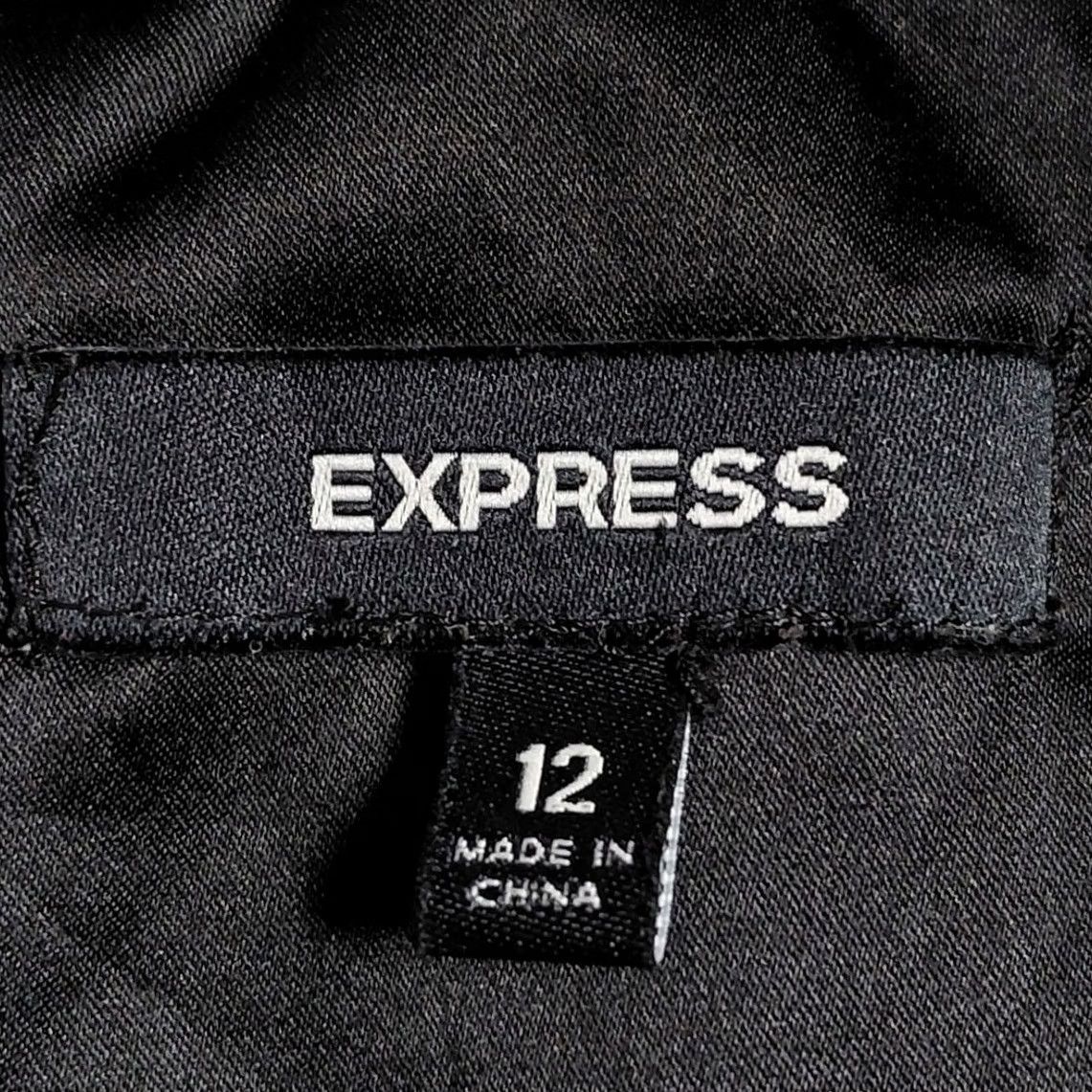 Express Express Black Strapless Dress Solid Chiffon Knee Length Women Size 12 Size XL / US 12-14 / IT 48-50 - 6 Thumbnail