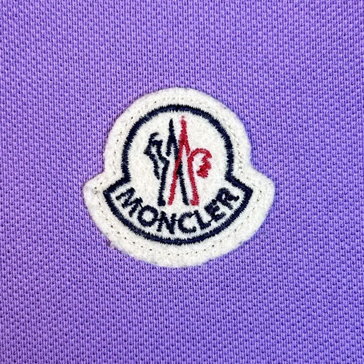 Moncler Luxury Men's Polo Shirt Moncler Lilac Logo Size US S / EU 44-46 / 1 - 7 Thumbnail