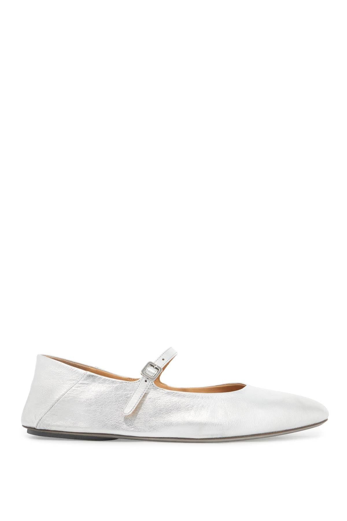 Marsell o1s22i1n1025 Ballerine Train Flats in Silver Size US 7 / IT 37 - 1 Thumbnail