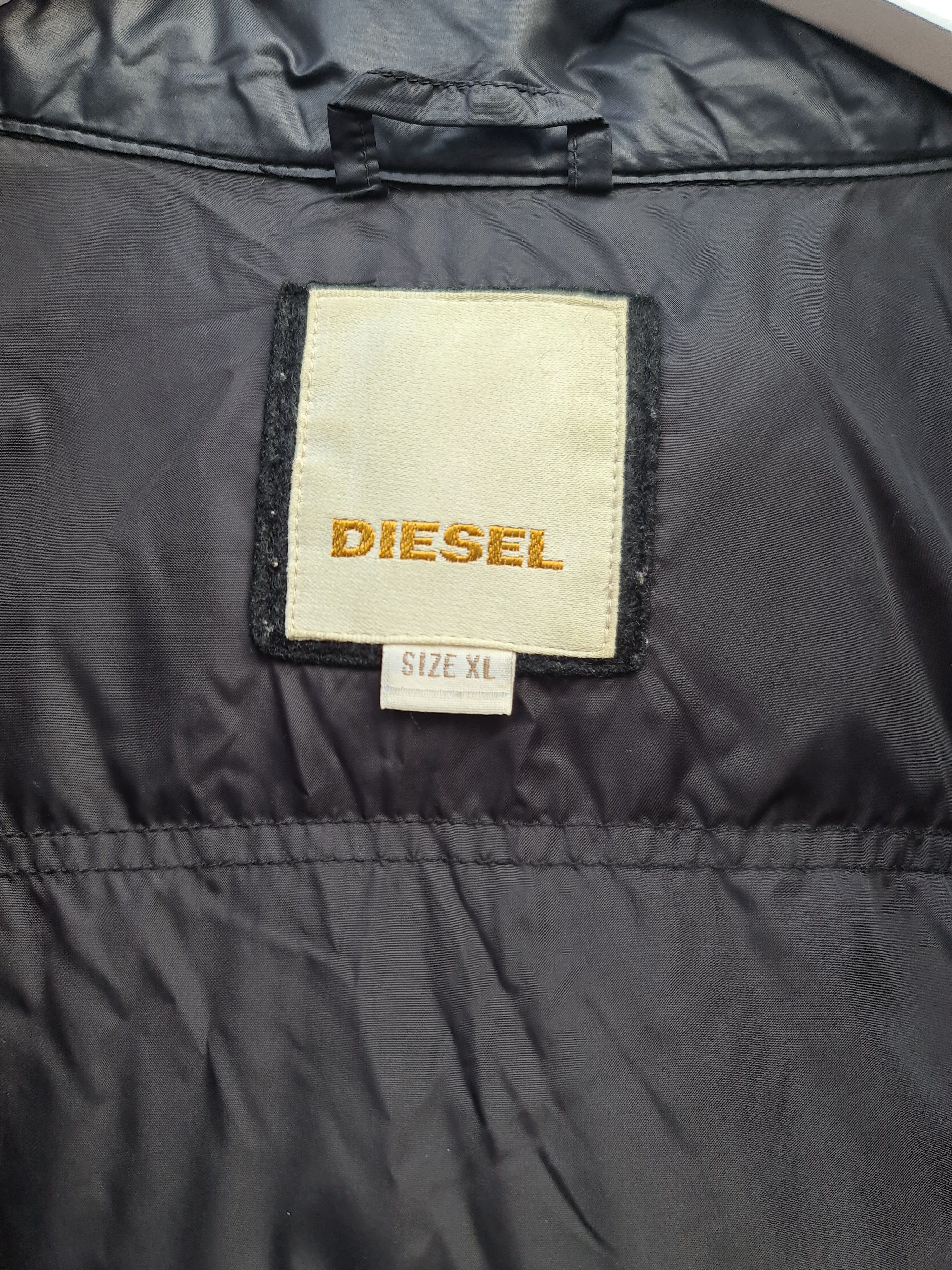 Diesel Diesel Black Hooded Down Puffer Jacket Size US L / EU 52-54 / 3 - 9 Thumbnail